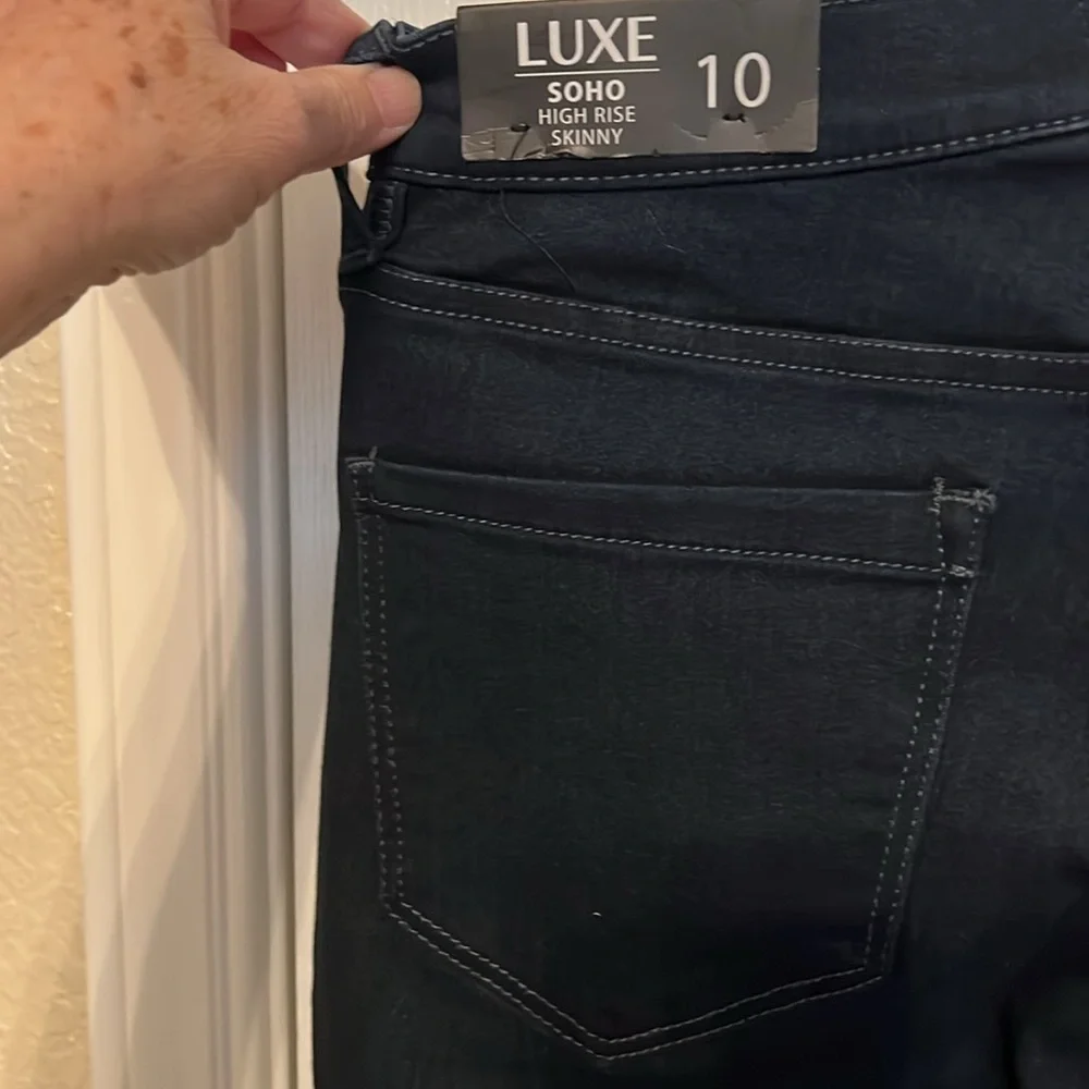 Nicole Miller Luxe Soho High Rise Skinny Jeans.  Size 10.  NWT - Picture 3 of 5